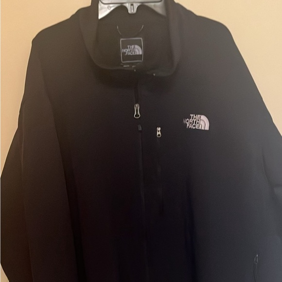 The North Face Men's black 3xl winter coat Jacket lined zip front - Picture 1 of 5